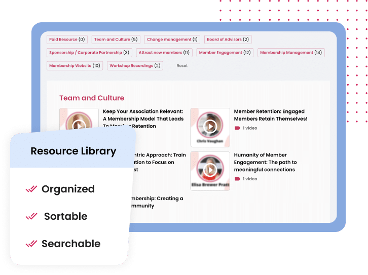 screenshot of Member Lounge